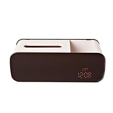 Imagem de GHJUMKFDF Revestimento de caixa de lenços, caixa de lenços multifuncional, rolo de lenços, caixa de lenços de bombeamento, sala de estar doméstica, dispensador de caixa de armazenamento de lenços