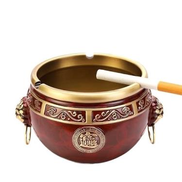 Imagem de Cinzeiro para casa interior sala de estar mesa de centro decoração de escritório criativo requintado cinzeiro bandeja de fumaça (B)