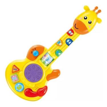 Imagem de Brinquedo Girafa Guitarra Com Luz E Som Multikids Br2172
