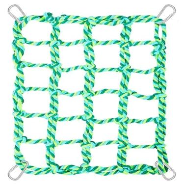 Imagem de Corda de escalada colorida para gaiola - Corda multicolorida de rato, rede, ponte e escada, acessórios de gaiola para animais pequenos como hamster, rato, pássaro, furão, porquinho-da-índia