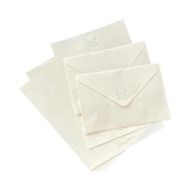 Imagem de Conjunto de 4 cartas + 2 envelopes, planejador romântico, cartão de fe