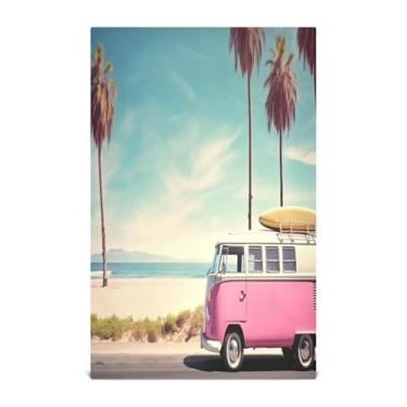 Imagem de Wassud Toalhas de cozinha toalhas de prato de praia surf cozinha 1 pacote panos de prato macios com laço para pendurar toalha de mão de secagem rápida super absorvente toalhas de chá de mesa