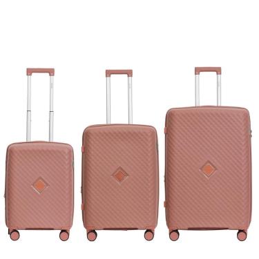 Imagem de Mala Viagem 3 Peças Polipropileno Expansível Zíper Antifurto