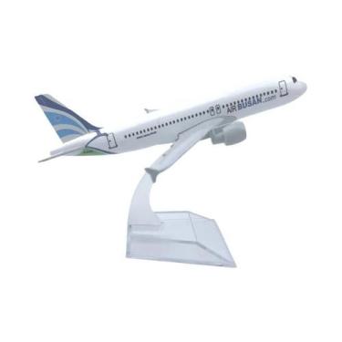 Imagem de Modelo De Avião Miniatura De Metal Airbus A320 De 16cm Para Crianças -