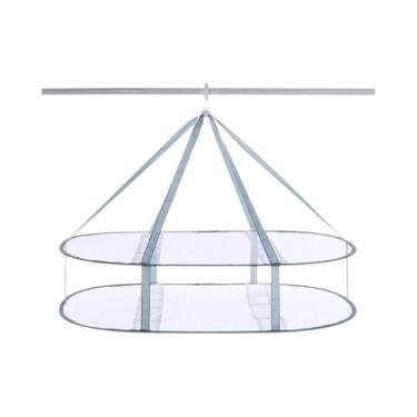 Imagem de Varal De Chão Dobrável Em Tela Para Secagem Interna E Externa De Roupa