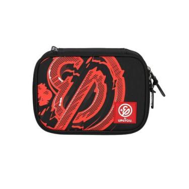 Imagem de Estojo Enaldinho Youtuber Box 2 Em1 Escolar Teen Vermelho