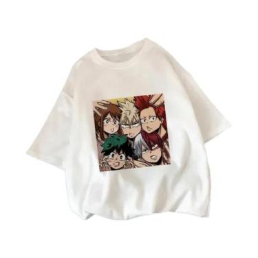 Imagem de Camiseta Feminina De Verão Com Estampa My Hero Academia Shoto Todoroki