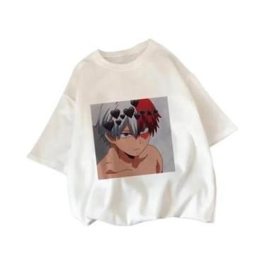 Imagem de Camiseta Feminina De Verão Com Estampa My Hero Academia Shoto Todoroki