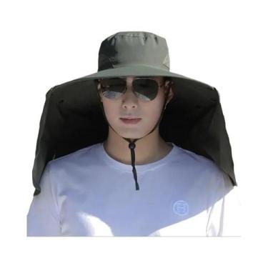 Imagem de Chapéu De Pesca Masculino De Verão Para Proteção Solar Ao Ar Livre Com