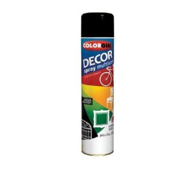 Imagem de Tinta Spray Decor Preto Fosco 360ml - Colorgin
