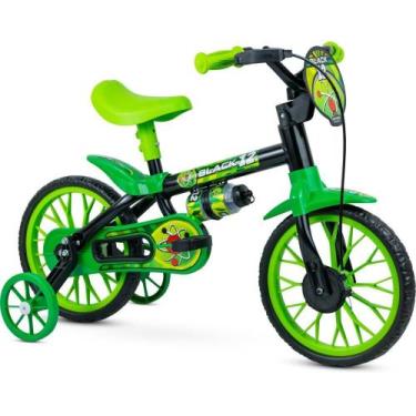 Imagem de Bicicleta Infantil ARO 12 BLACK Masculina com Garrafinha e Limitador -