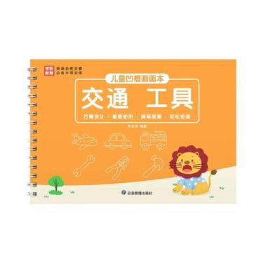 Imagem de Caderno Mágico Infantil Para Desenho Com Sulcos, Livro De Colorir Para