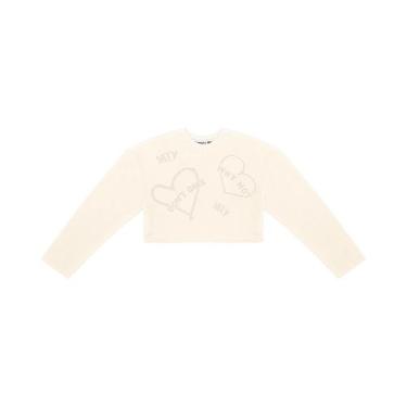 Imagem de Blusão Juvenil Feminino Em Moletom Minty Bege, 14, Bege