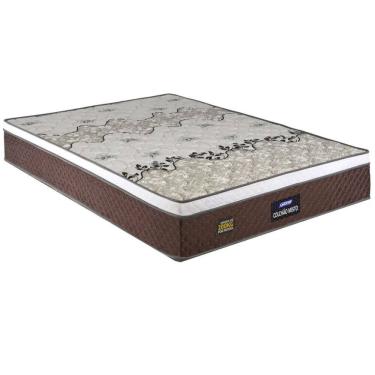 Imagem de Colchão de Casal Gazin Stone Plus  D45 misto altura de 28 cm 138x188 Marrom Branco 