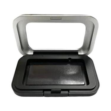 Imagem de Estojo Magnético Preto Retangular Para Agulhas De Costura, Porta-Borda