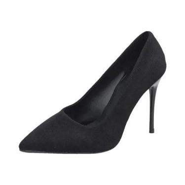 Imagem de Sapatos De Salto Alto Pretos Para Mulheres, Primavera E Outono, Bico F