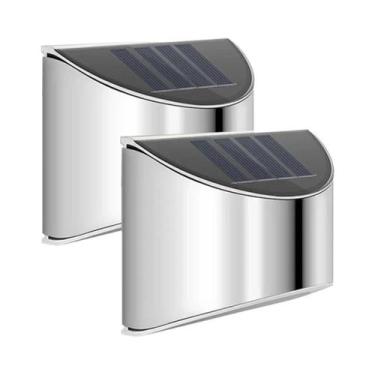 Imagem de Luz Solar À Prova d'Água Para Cerca 2PCS, Decoração Para Jardim, Pátio