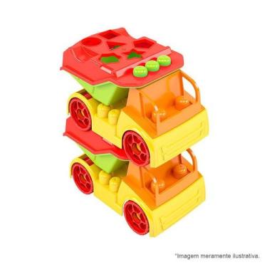 Imagem de Blocos de Montar Viva Brincar Carro American Truck 7 pçs MK413 - Disma