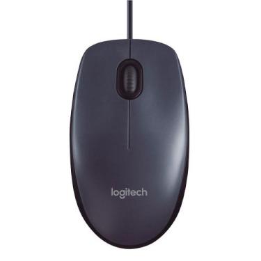 Imagem de Mouse Optico USB Preto LogiTech M90 PN 910007599C