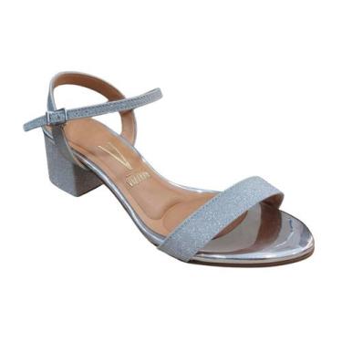 Imagem de Sandália Vizzano Tela Shine 6291900 - Feminino, 36, Prata