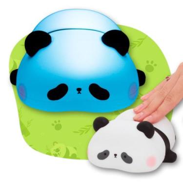 Imagem de Luminária De Mesa Led Panda de Silicone Luz Noturna Infantil - Acqua H