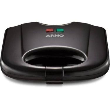 Imagem de Sanduicheira e Grill SACB Antiaderente em Plástico Preto 110V