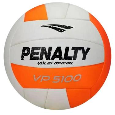 Imagem de Bola Vôlei Penalty Vp 5100 XXVI Oficial, Branco, Laranja