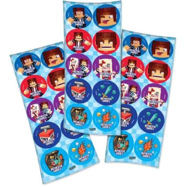 Imagem de Adesivo 3 Cartelas - Authentic Games - Festcolor, UNICA, U