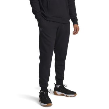 Imagem de Calça Sportstyle Under Armour Project Rock Rival Fleece, Preto, G