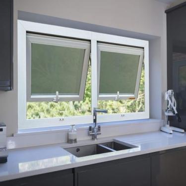 Imagem de Janela de PVC Maxim-Ar 60x160cm 2 Basculas com Vidro Mini Boreal Itec 