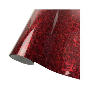 Imagem de Vinil Adesivo De Fibra De Carbono Brilhante À Prova d'Água Com Efeito 