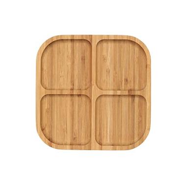 Imagem de Petisqueira de Bambu Quadrada com 4 Divisórias 19,5cm