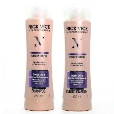 Imagem de Kit Nick Vick Liso Extremo Shampoo E Condicionador - Nick & Vick