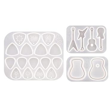 Imagem de WeiLaiKeQi 3 peças / conjunto de palhetas em forma de plectro em forma de plectro triangular em forma de plectro