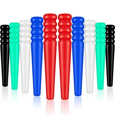 Imagem de Mudder 60 Pieces Plastic Cribbage Pegs Tapered Board Pegs Replacement for Cribbage Traditional Board Game, 5 Colors