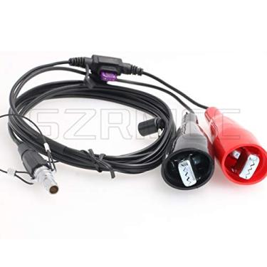 Imagem de SZRMCC Trimble Receptor GPS RTK GNSS 5700 5800 R6 R7 R8 R10 46125-20 Cabo de alimentação de substituição Clipes jacaré para 0B 7 pinos..