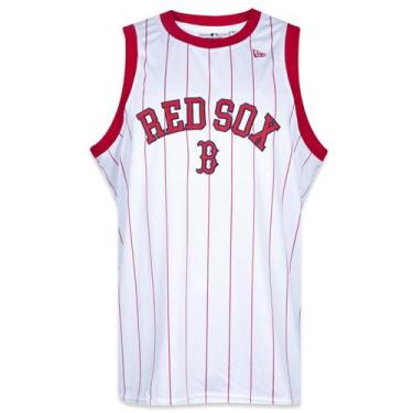 Imagem de Regata New Era Performance Mlb Boston Red Sox Core Branca Branco