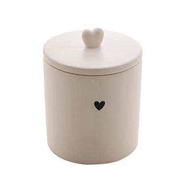 Imagem de LYOR - Potiche de Cerâmica Heart Branco 10cm x 10cm x 12cm