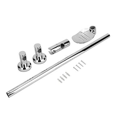 Imagem de Suporte de barra deslizante de chuveiro tipo elevador de aço inoxidável com ventosa de saboneteira de haste instalada, H