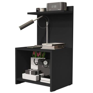 Imagem de Mesinha Lateral Cama Nicho Decoração Mesa Cabeceira Prateleira Suspensa Organizadora Quarto - RPM Móveis