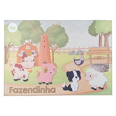 Imagem de Tapete Infantil Fazendinha 70X100Cm Joy Jolitex