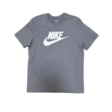 Imagem de Nike Camiseta esportiva masculina de manga curta, Cinza fumê, G