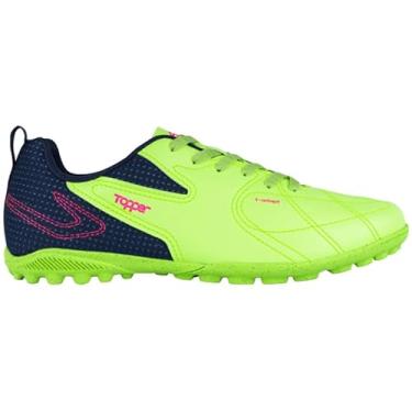 Imagem de Chuteira Topper Society Capita II Masculino Original (Verde e Marinho, BR, Adulto, Numérico, 43)