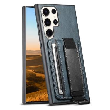 Imagem de Capa carteira de couro para celular, para samsung galaxy s24 s23 s22 fe a53 a54 a14 a13 note20 utlra, azul, a14 4g 5g