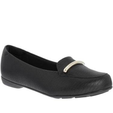 Imagem de Mocassim Modare Ultraconforto Aplicação Textura Snake Preto-Feminino