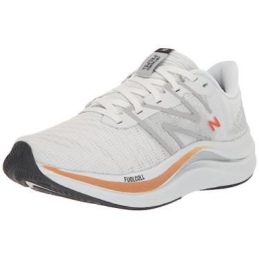 Imagem de New Balance Tênis de corrida feminino FuelCell Propel V4, Quartzo cinza/granito/cobre metálico, 35