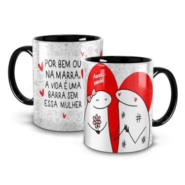 Imagem de Genérico, Caneca Alça e Inter/Preta - Meme Flork A vida é uma barra com ou sem ela