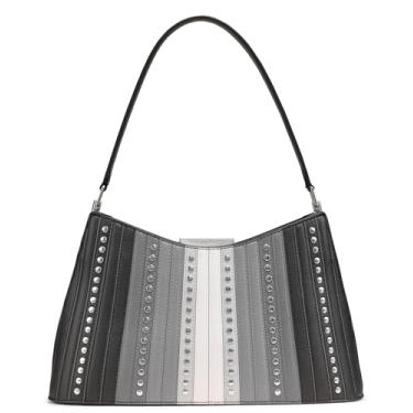 Imagem de Calvin Klein Bolsa de ombro Wren Demi, Multilistra preta, One Size