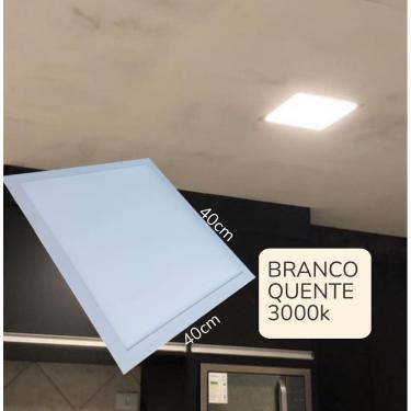 Imagem de Plafon Painel Led Embutir 36w 40x40 Slim Bivolt