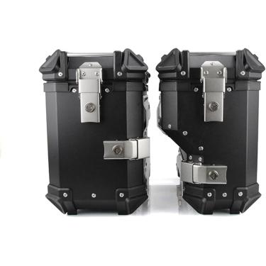 Imagem de Estojo lateral para motocicleta 38L, alforjes à prova d'água para caixa lateral para motocicleta, caixa traseira de alumínio para motocicleta, porta-malas de armazenamento para scooter - pre